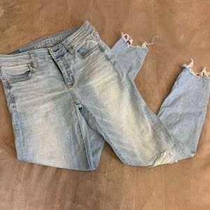 American Eagle Distressed Mom Jeans